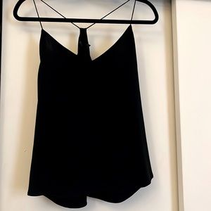 J.Crew black silk tank camisole